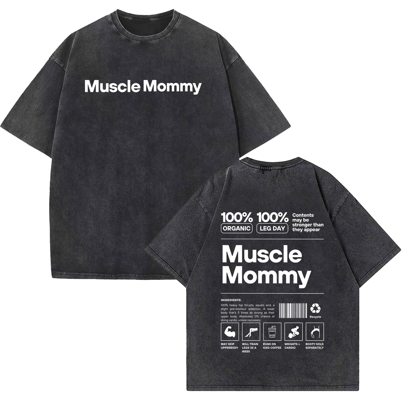 Nutrition For Fitness And Sports - Vintage Acid Washed Distressed Short Sleeve