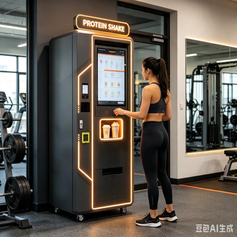 Nutrition For Fitness And Sports - Automatic Protein Shake Vending Machine Customized