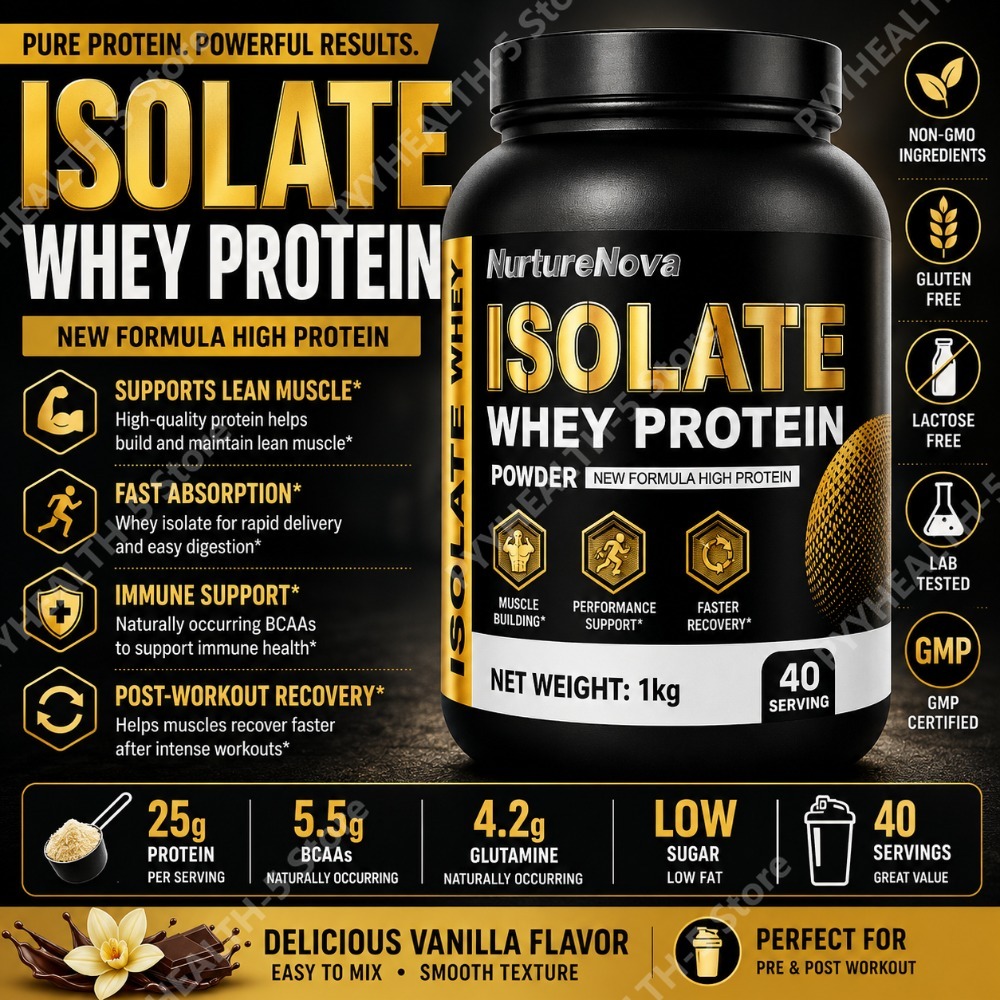Nutrition For Fitness And Sports - Isolate Whey Protein Powder 1kg High