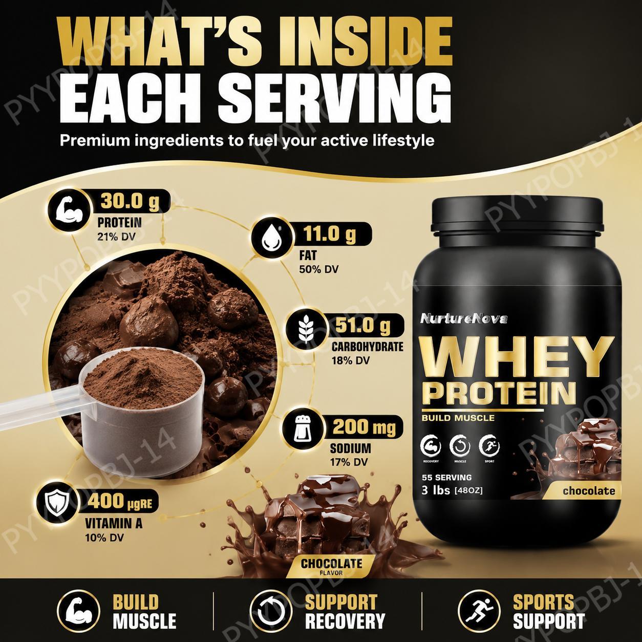 NurtureNova Chocolate Whey Pro - Fitness Nutrition Whey Protein review and price