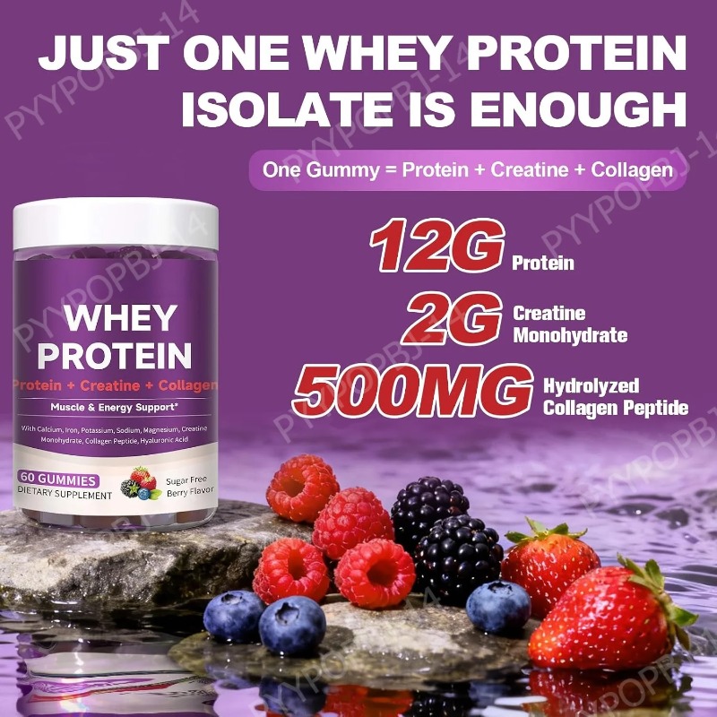Protein Gummies with Whey Crea - Fitness Nutrition Whey Protein review and price