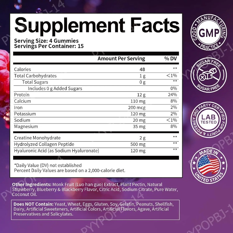 Protein Gummies with Whey Crea - Fitness Nutrition Whey Protein review and price